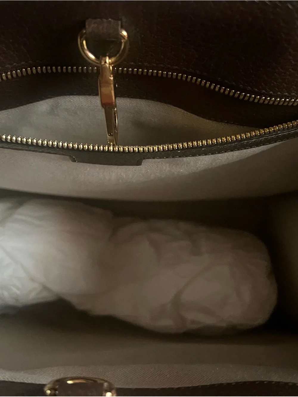 Gucci Monogram Canvas Tote with Green-Red Strap